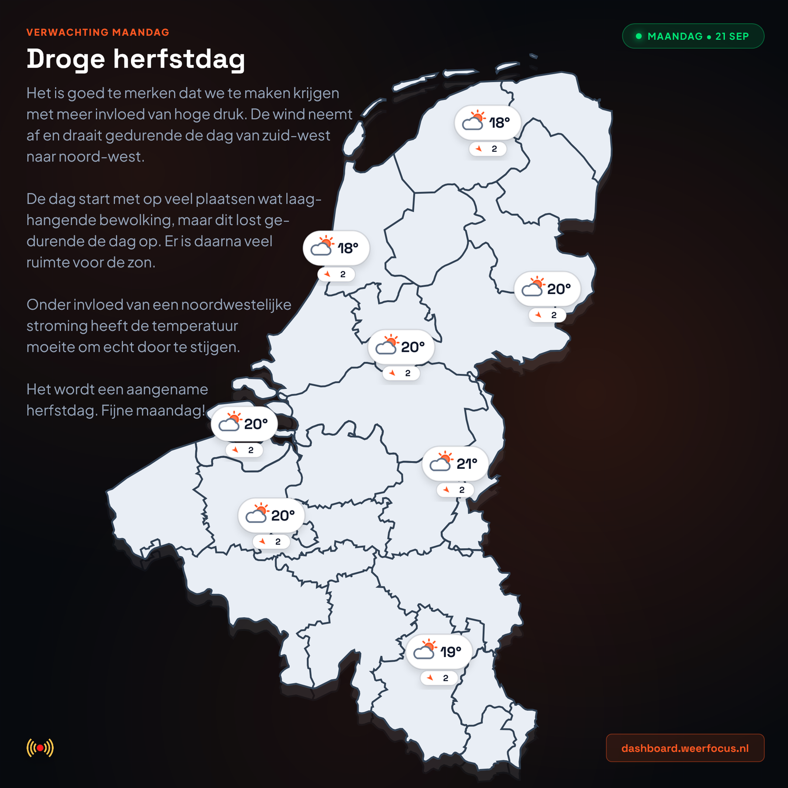 WeerFocus Actueel Weerbericht